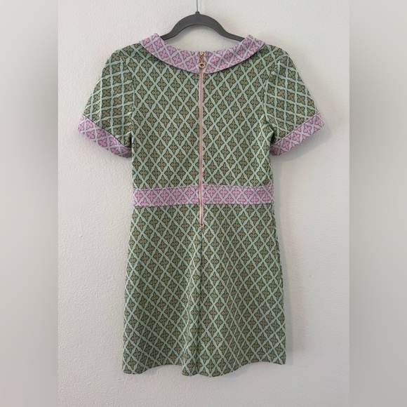 Hannah Banana Tween Girl’s Fun Abstract Geometric Print Dress Mod Preppy Sz 14 - Picture 2 of 7